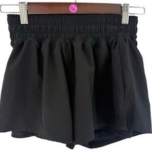 Reebok Lined Athletic Shorts Women’s XS Black Flowy